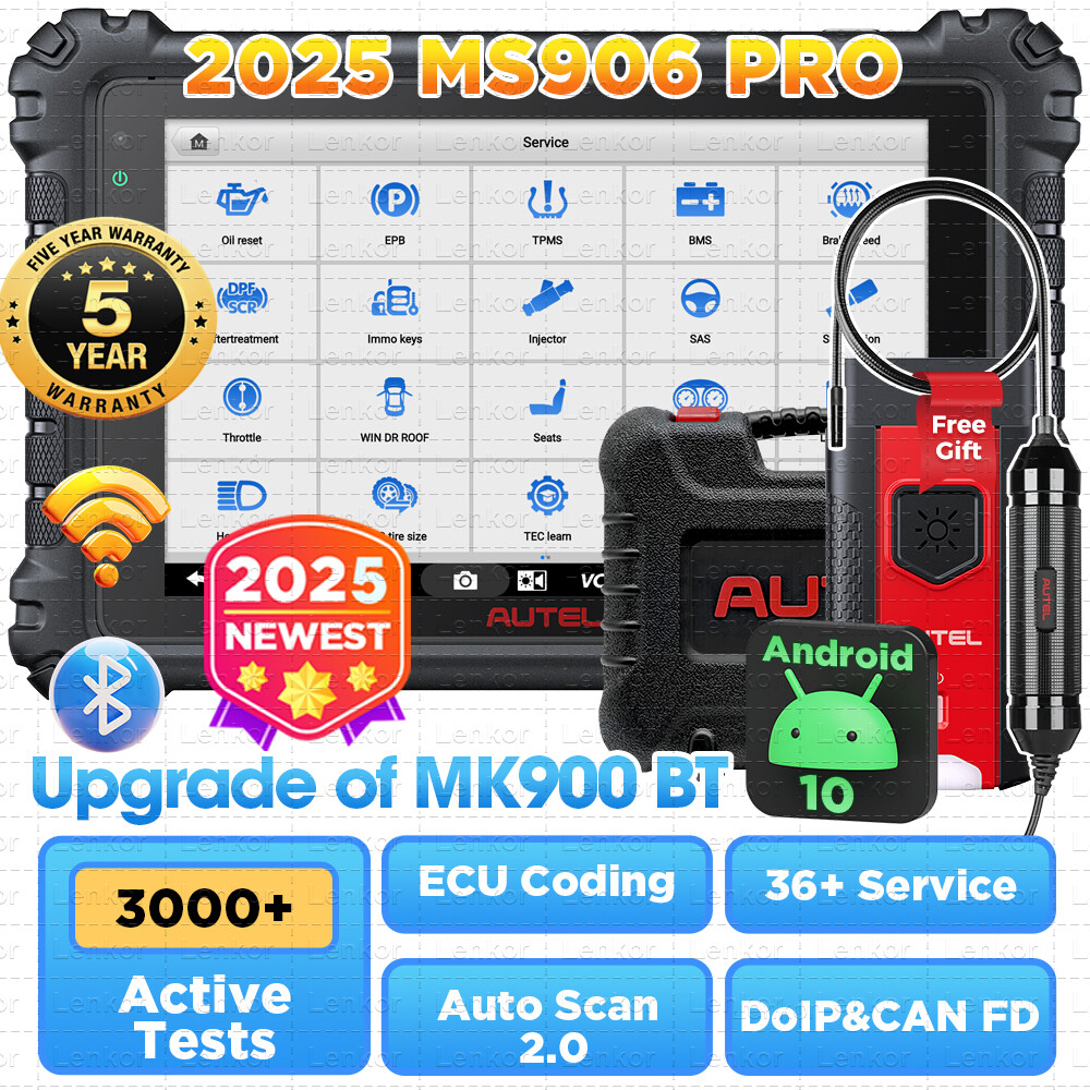 2025 Autel MaxiSys MS906 Pro Full System Diagnostic Scanner with C0ding  