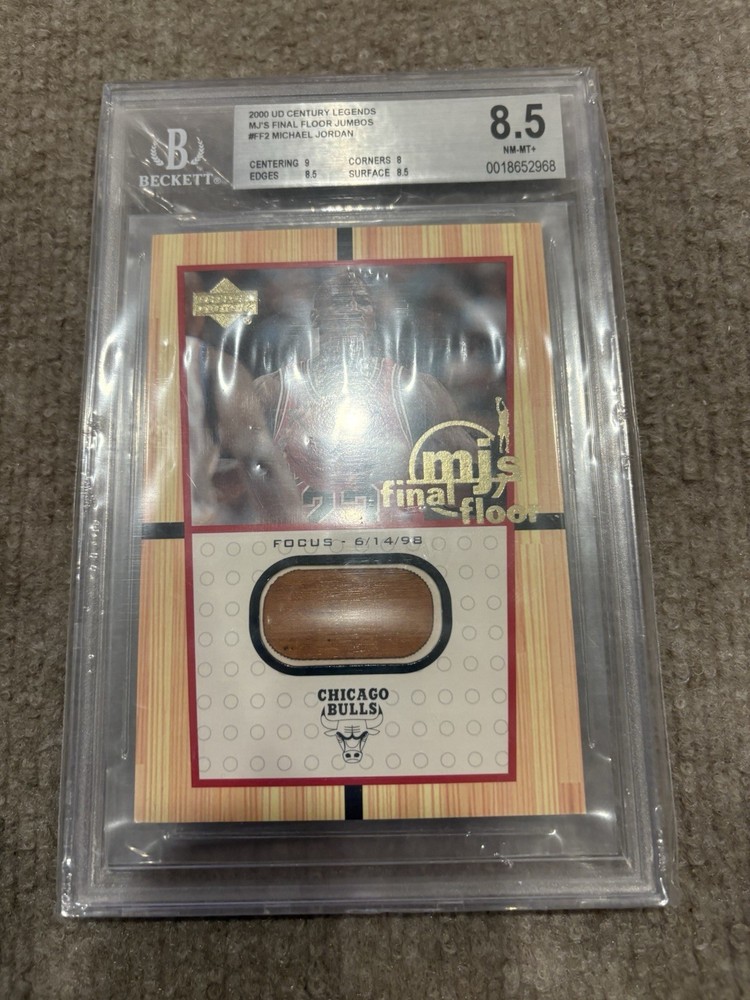 Upper Deck 2000 Legends Michael Jordan MJ's Final Floor FF2 Bulls BGS 8.5