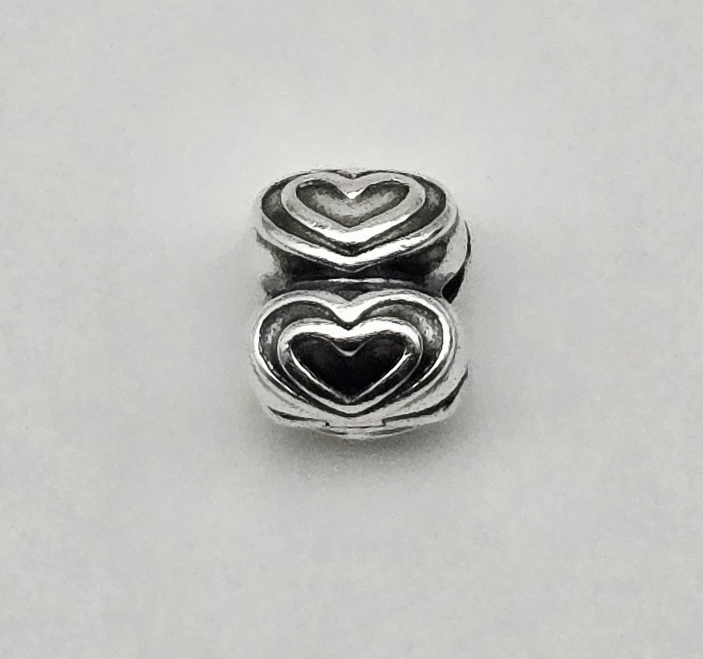 VTG Pandora You're In My Heart Clip Charm Bead 925 ALE Sterling Silver 4.2g