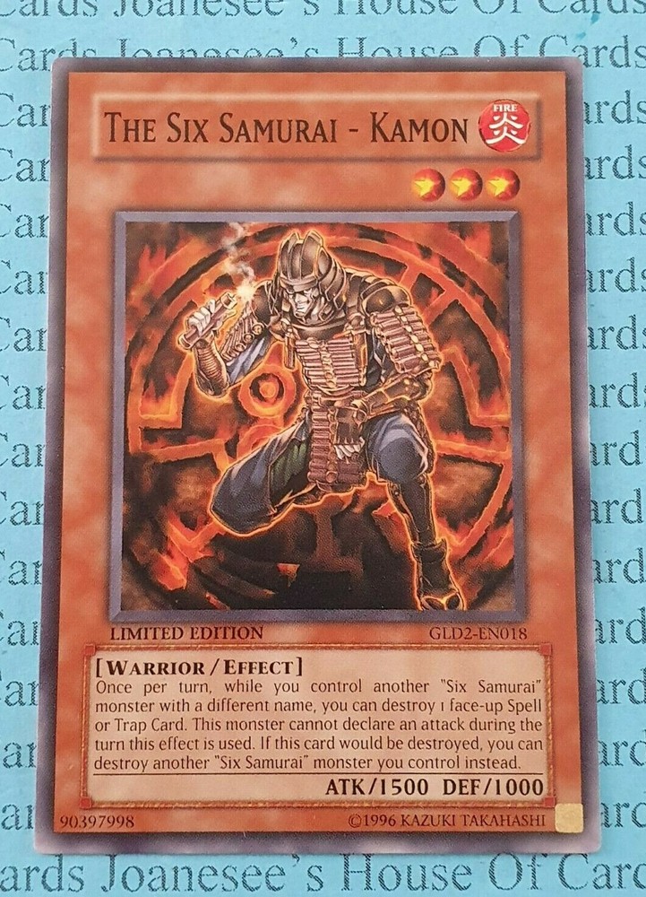 Six Samurai Kamon GLD2-EN018 Limited Edition Yu-Gi-Oh Card