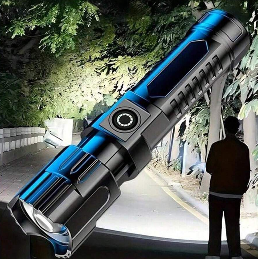 Super-Bright Flashlight LED Tactical Torch USB Rechargeble Battery 3 Modes USA