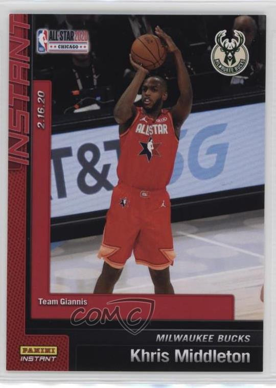 2019-20 Panini Instant All-Star Game Khris Middleton #25 Limited to 140