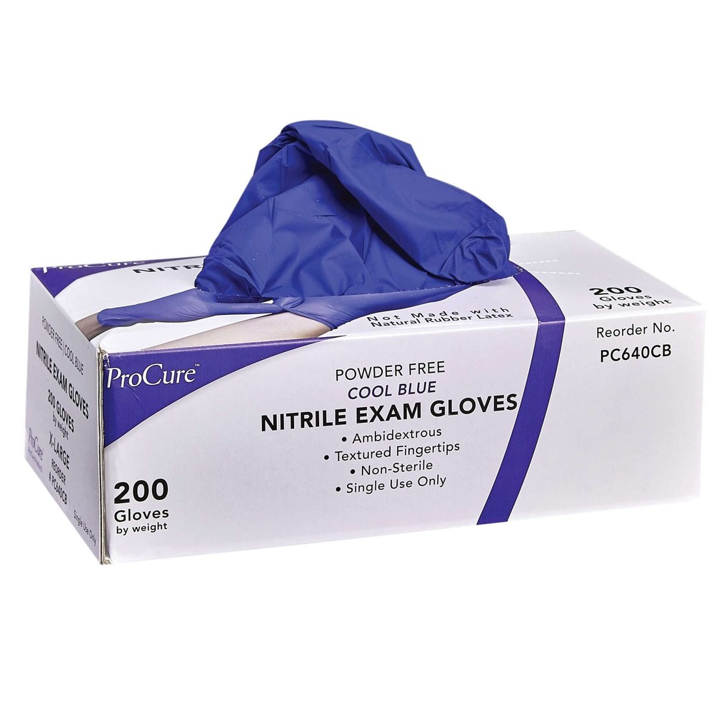 200-Count Medium Nitrile Gloves Powder-Free Latex-Free Disposable for Safety & Hygiene