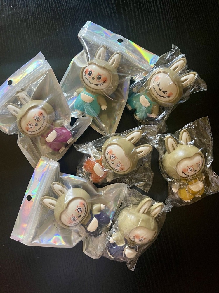 Labubu Large Face Changing Keychain Bag Charm - Check Description for Details