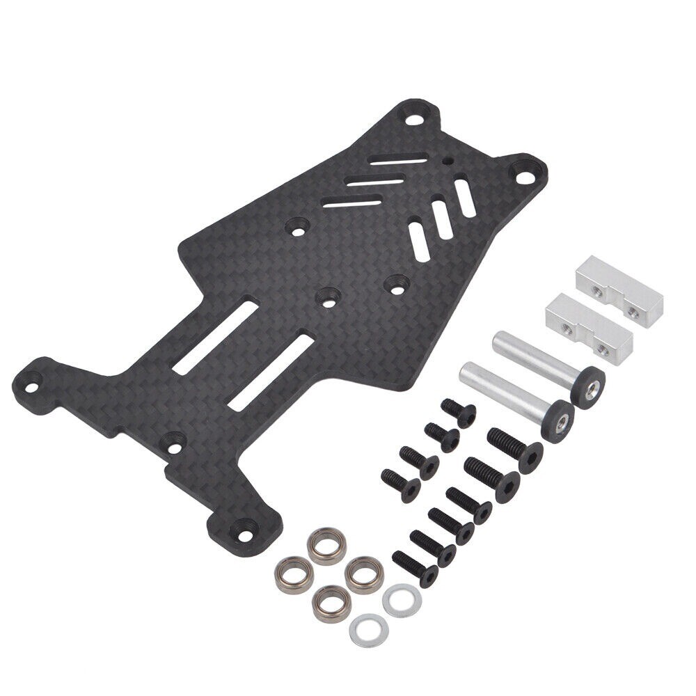 RC Carbon Fiber Upper Chassis for 1/10 Traxxas Bandit VXL Rustler Upgrades Parts