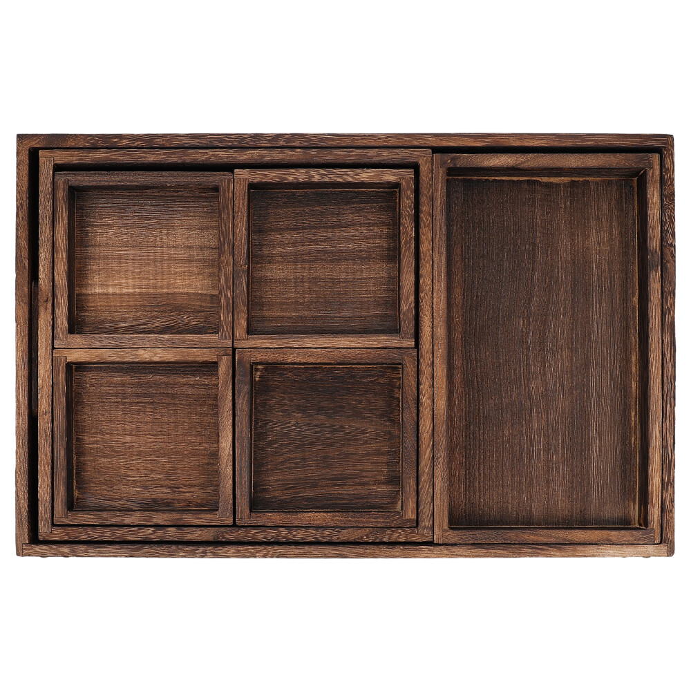 Afternoon Tea Tray Fruit Salad Platter Wooden Fruit Basket Chinese Tea Tray