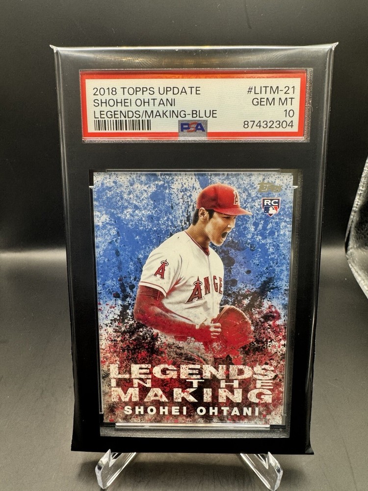 2018 Topps Update #LITM-21 Shohei Ohtani Legends/Making - Blue PSA 10 GEM MINT