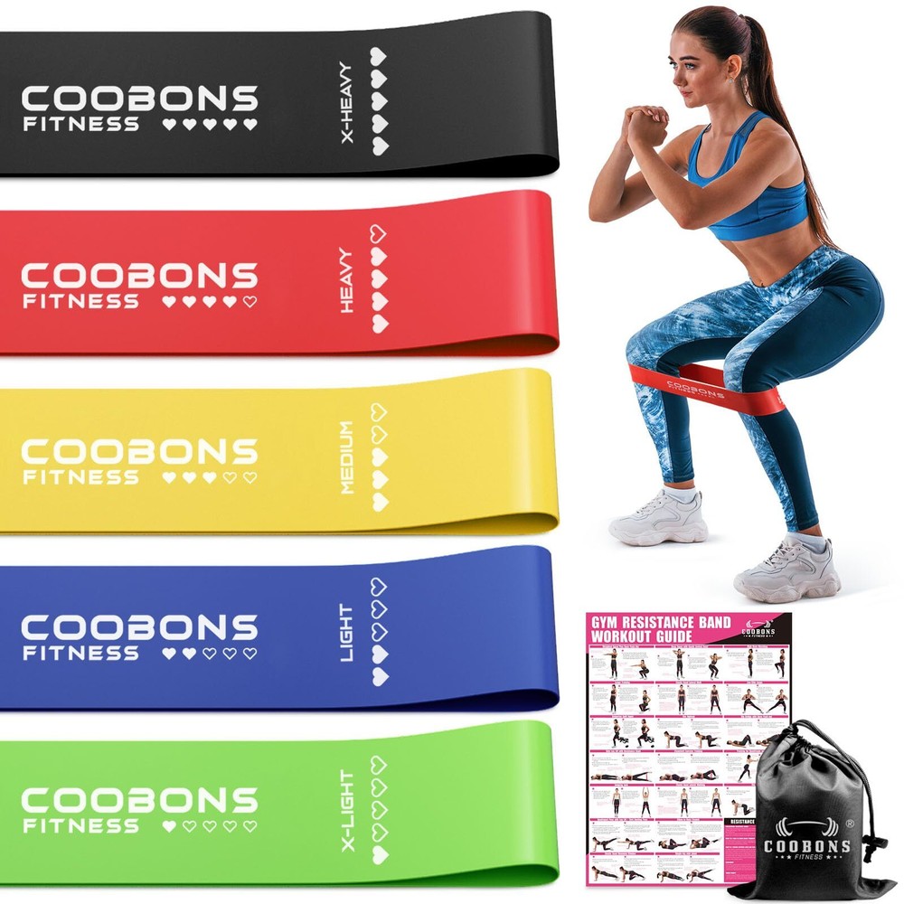 Durable Latex Resistance Bands for Men & Women, Ideal for All Workouts & Exercises