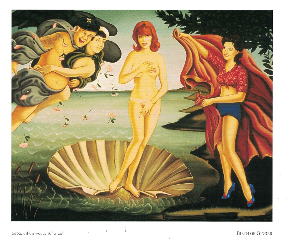 Isabel Samaras Birth of Ginger art book page from Gilligan's Island