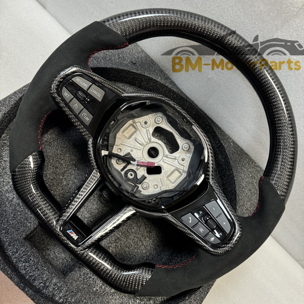 Fit for BMW G20 G80 G29 G87 G82 M3 M4 with Heated Carbon Fiber Steering Wheel