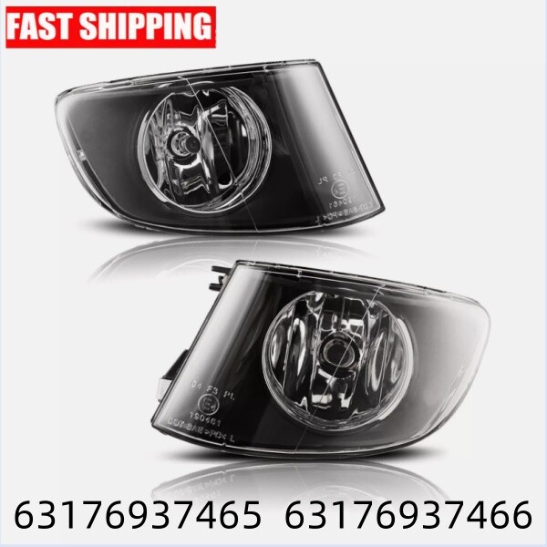 63176937465/6 Fog Lights Replacement Clear Lamps Pair 2007-2011 For BMW E92 E93