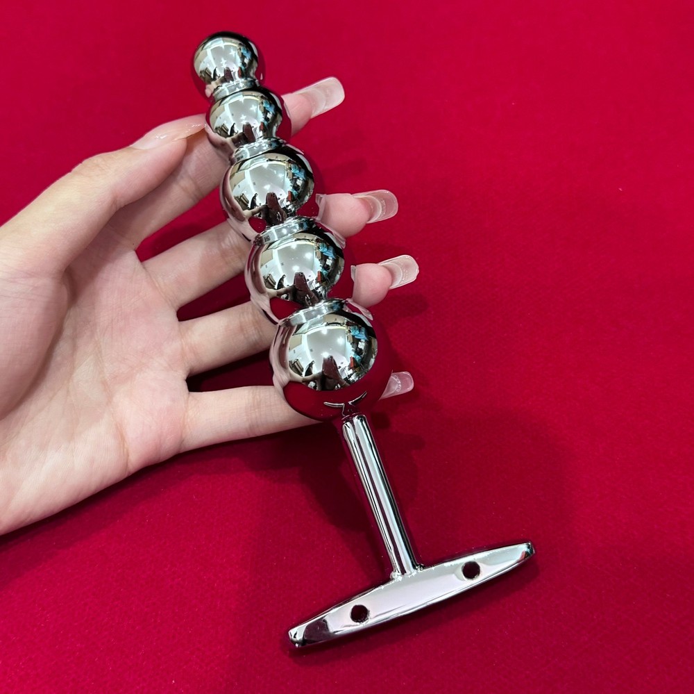 Stainless Steel Metal Anal Butt Plug Beads G Spot Massager Sex Toys Men Women US