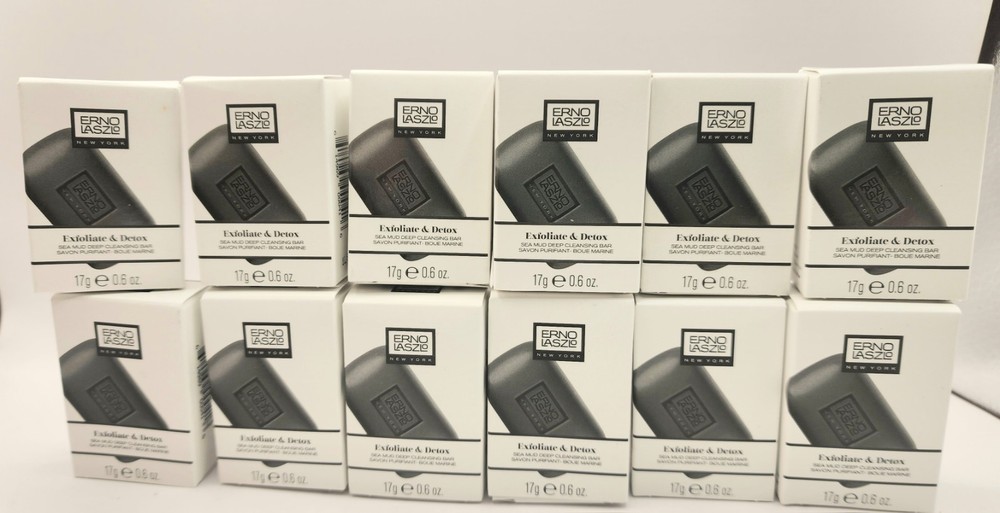 Erno Laszlo SEA MUD Deep Cleansing Bar Travel Size 17 G  /  .6 oz x 12 NIB