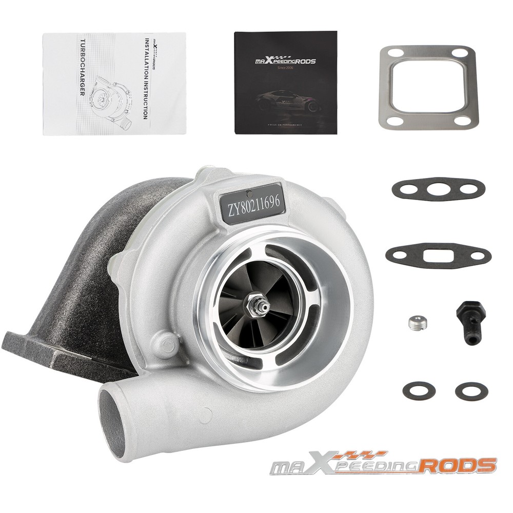 GT3076 GT30 GT3037 Turbo T3 4-Bolt Turbocharger 500HP Turbine A/R 0.82 Trim 74.2