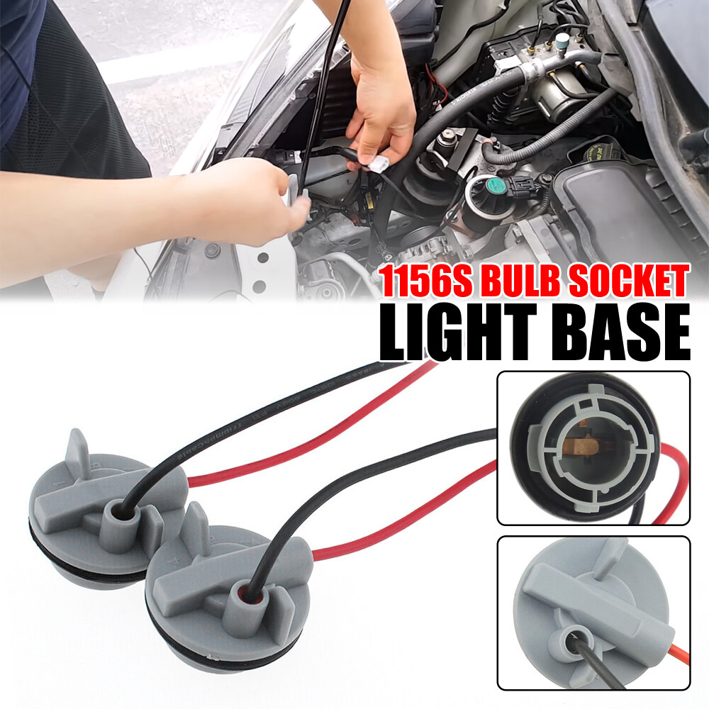 Universal Pigtail Wire Female Socket 1156 S Two Harness Front Turn Signal Plug