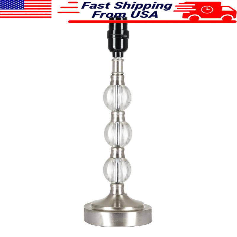 Stacked Glass Ball Lamp Base Indoor Lighting Push On Off Energy Efficient New