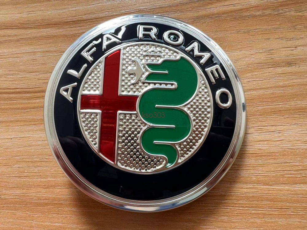 1PCS Car Front Logo Decoration Stickers GTAM for Alfa Romeo Giulia Stelvio