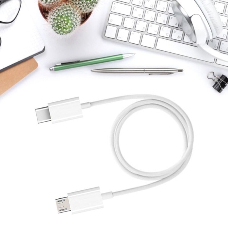 USB Type C to Micro USB Adapter for Charging and Data Sync