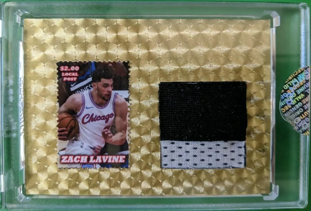 Zach LaVine Chicago Bulls Game-Used Gold Relic Card 1/1  