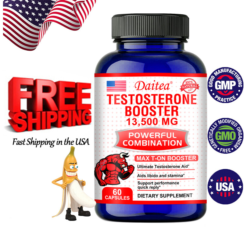 Testosteron Booster for Men, Male Enhancement Capsules, Energy, Desire 60 Caps