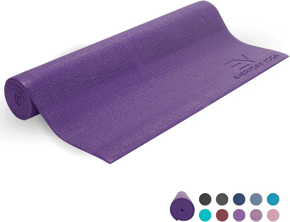 Deluxe 72x24 Inch Non-Slip Exercise Mat with 3-5mm Thickness for Yoga and Workouts