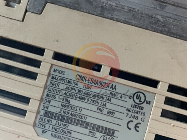 1PCS Used INVERTER CIMR-EB4A0023FAA Tested #F8