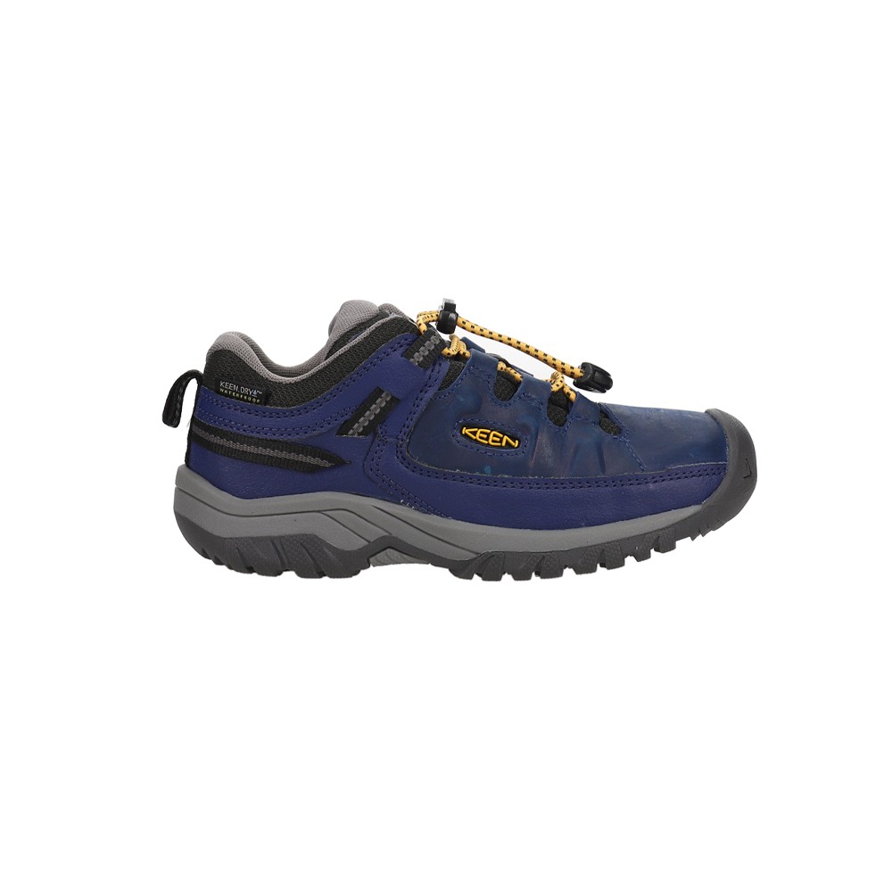 Keen Targhee Low Waterproof Hiking Shoes for Boys Youth Blue Athletic Sneakers 1026