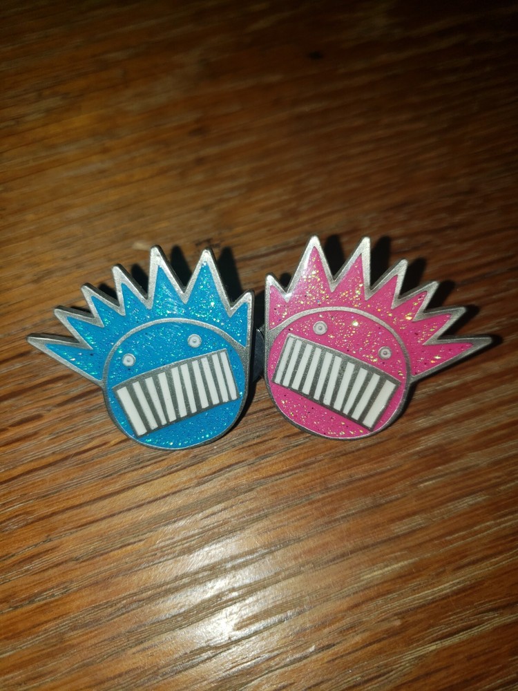 2011 Ween Boognish Metal Hat Pin Set Of 2! Double Posted Limited Run! Well Made!