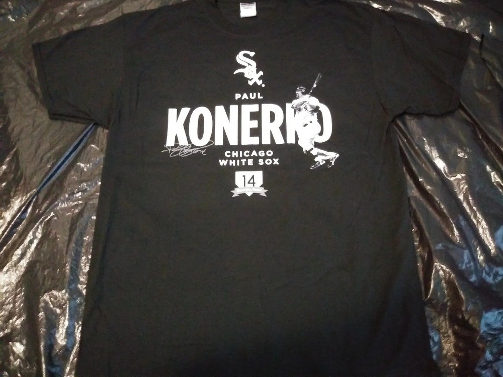 CHICAGO WHITE SOX бейсбол Paul Konerko SGA 9/18/14 новый XL T рубашка 5k сделано