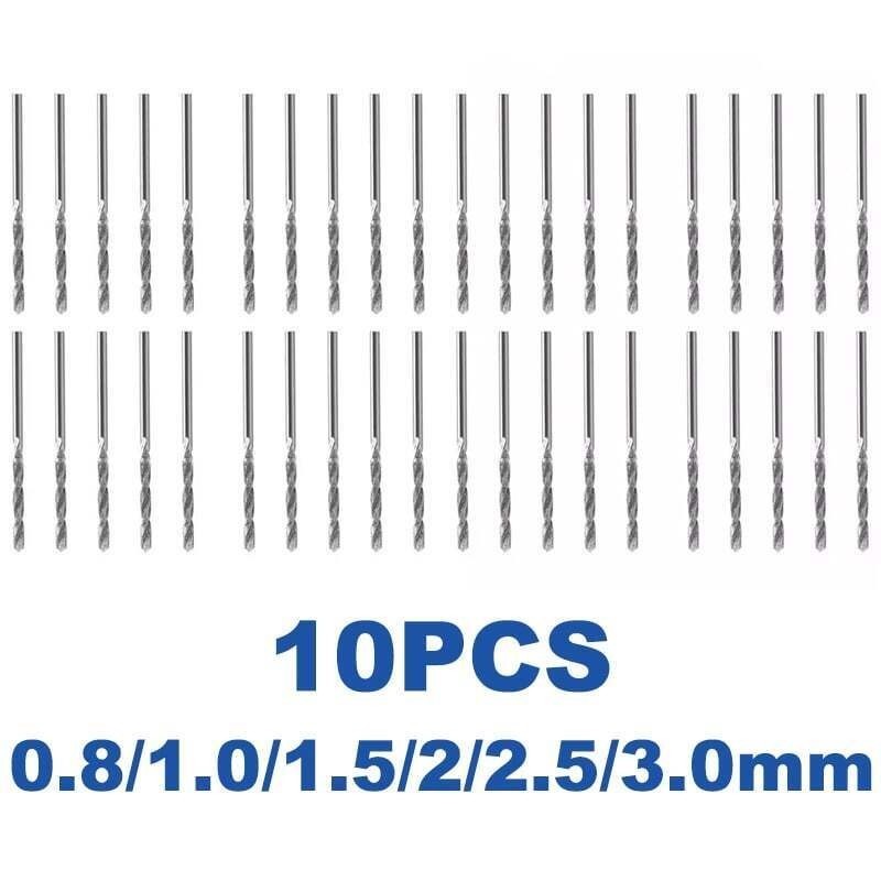 10 Pieces Diamond Drill Bits Set for Stone Twist Tip Drill Bit Heavy Duty Micro