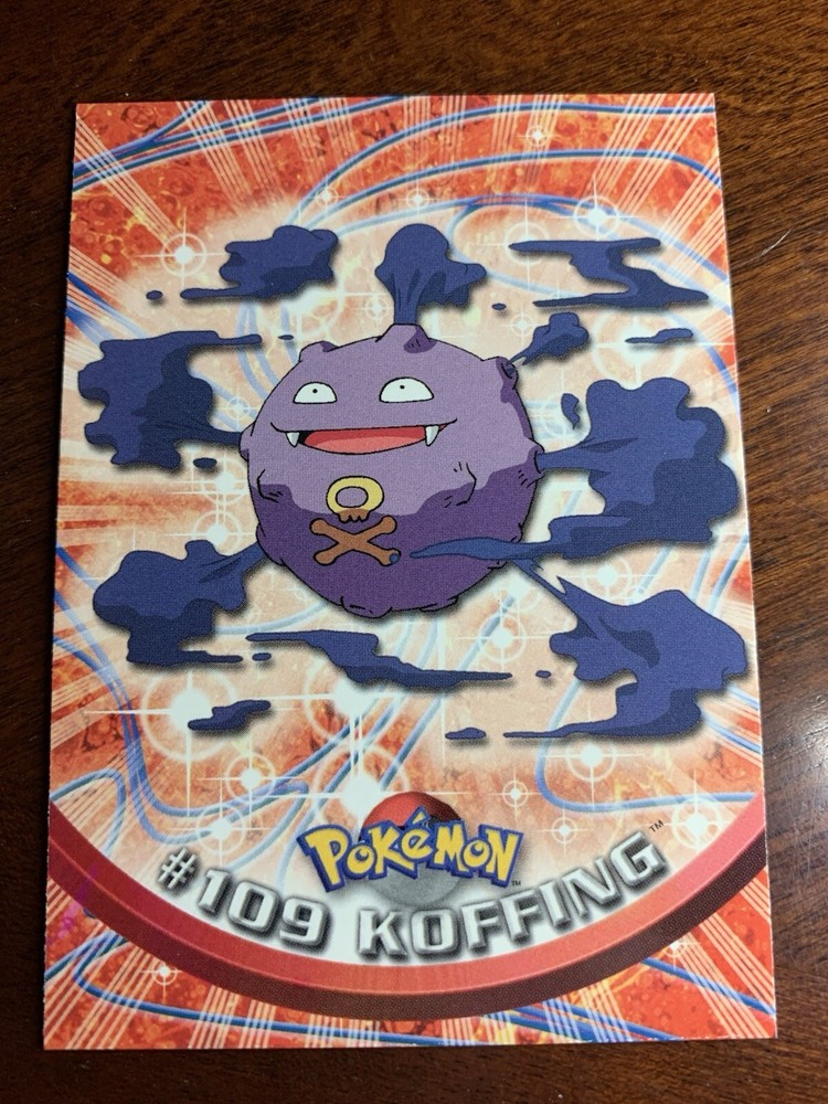 2000 Topps Pokemon TV Animation Series 2 #109 Koffing Card with Free Combined Shipping
