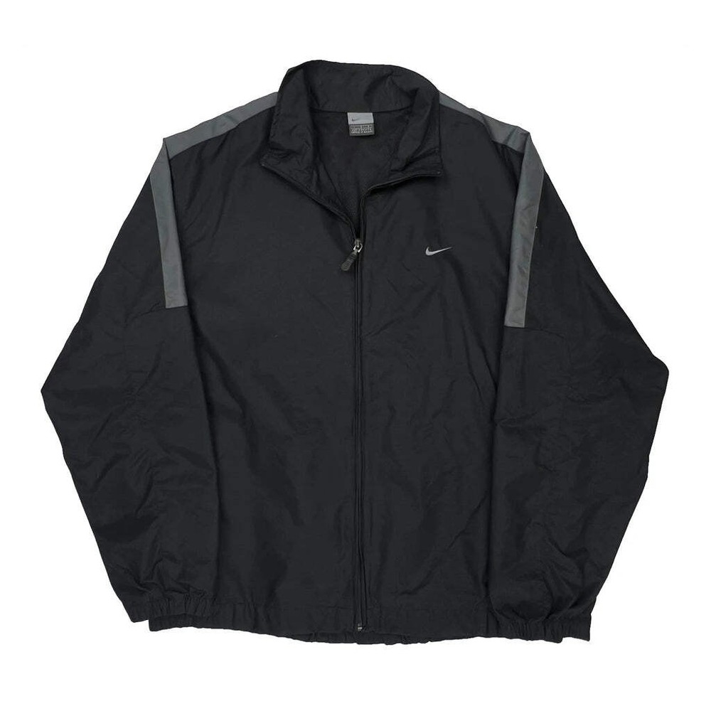 Nike Windbreaker - Large Black Polyester