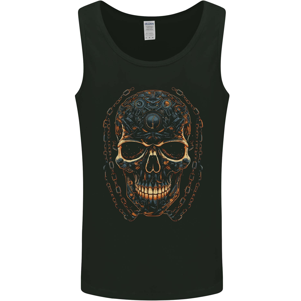 A Skull Made of Scrap Mens Vest Tank Top