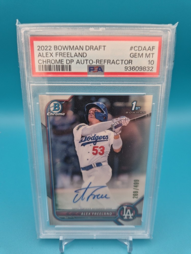 2022 Bowman Draft - Chrome Draft Pick Autographs Alex Freeland #CDA-AF Refractor /499 (AU, RC)