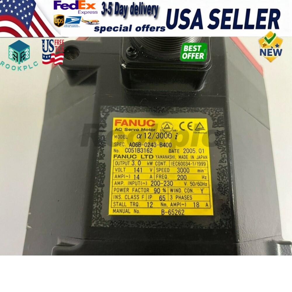 NEW FANUC AC SERVO MOTOR A06B-0243-B400 A06B0243B400 Fast Shipping
