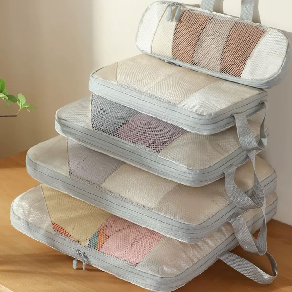 5PCS Travel Set Luggage Organizer Bag Pack Cube Storage Clothes Underwear  ✨