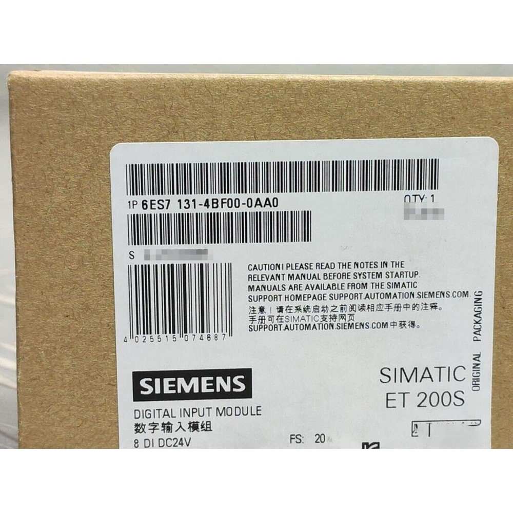 1pcSiemens 6ES7 131-4BF00-0AA0 6ES7131-4BF00-0AA0 Electronics module for ET 200S