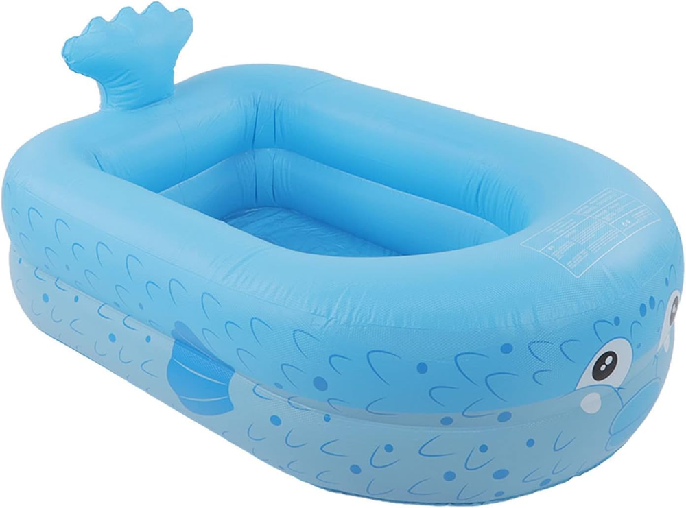 Inflatable Kids Swimming Pool with Cartoon Design and Reinforced Edges for Safe Play