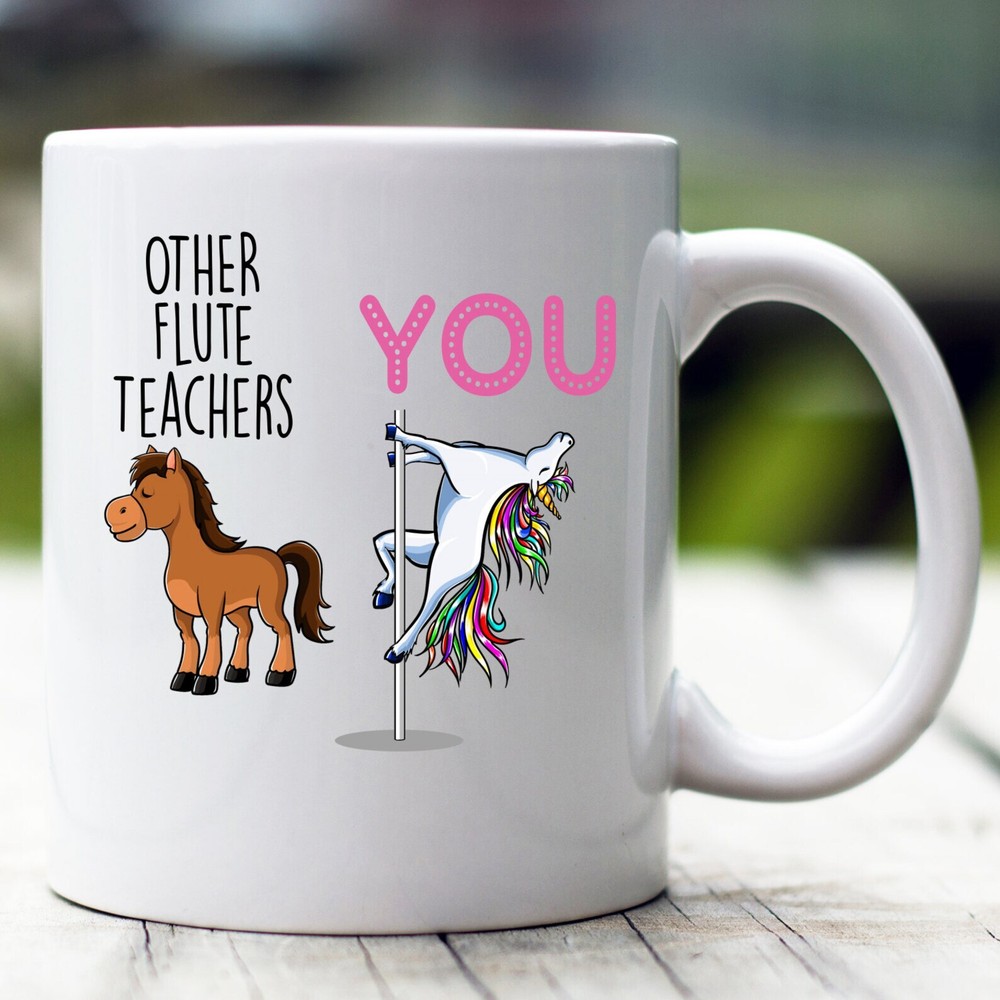 Flute Teacher Gift Flute Teacher Mug Flute Teacher Funny Unicorn Mug Flute Teach