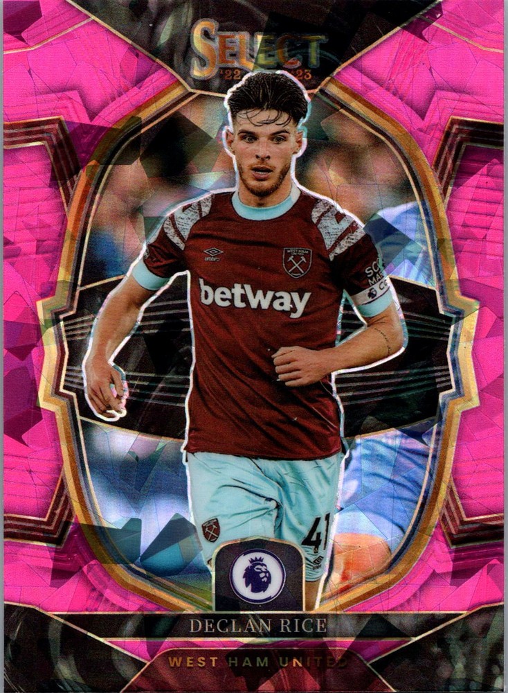 2022-23 Panini Select Premier League #91 Declan Rice Pink Ice