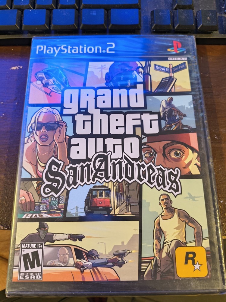 Grand Theft Auto: San Andreas (Sony PlayStation 2, 2004) Sealed PS2 From Set