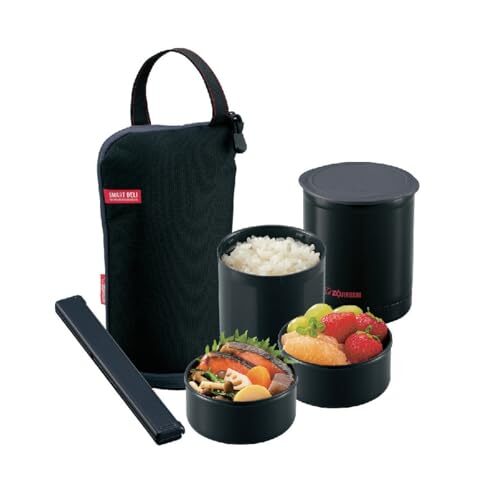 ZOJIRUSHI (ZOJIRUSHI) Stainless Steel Food Jar Heat Box Chopstick Lunch Bag With