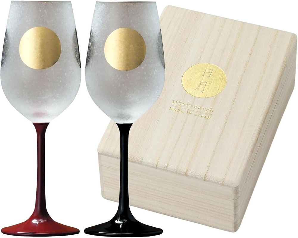 ADERIA Jitsu Getsu Stem Wine Glass Set 210ml S-6256 Made in Japan