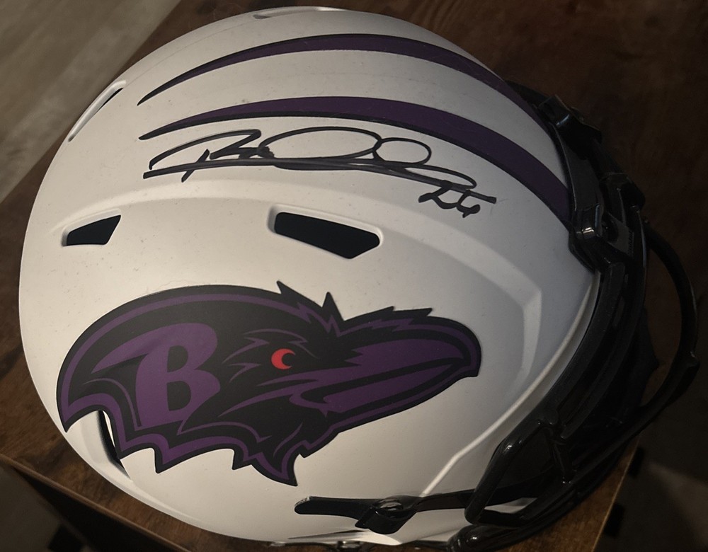 Rod Woodson Autographed Ravens Full-Size Speed Helmet Lunar Rep  🔥