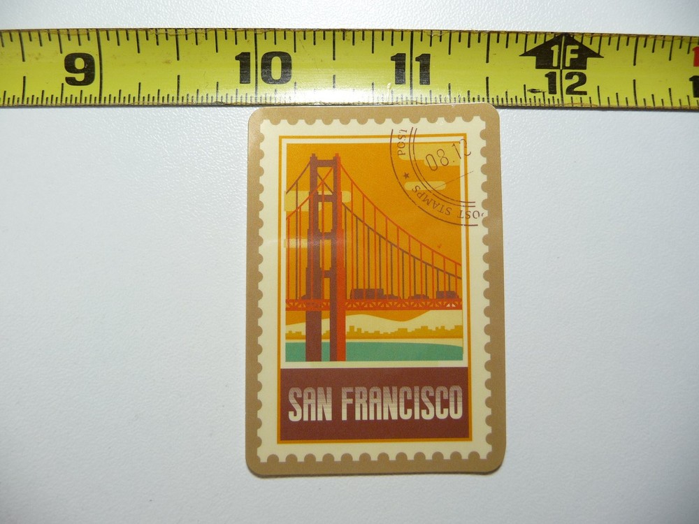 Discover the Golden Gate Bridge San Francisco sticker decal for world travel and famous landmarks