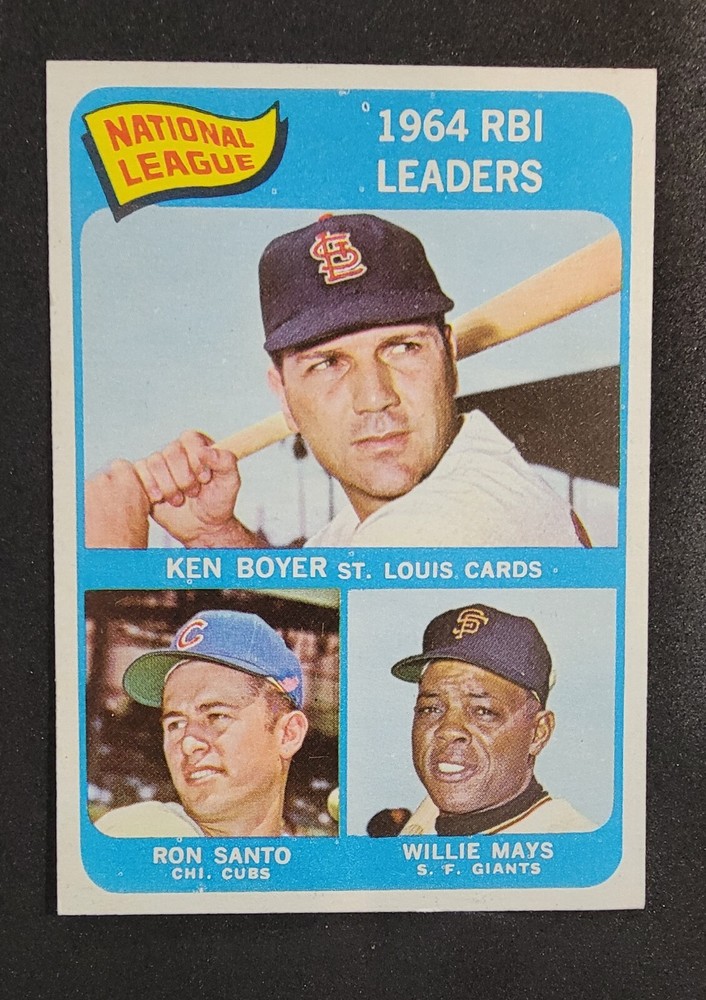1965 Topps #  6 Nl Rbi Leaders Willie Mays NM-MT OR BETTER