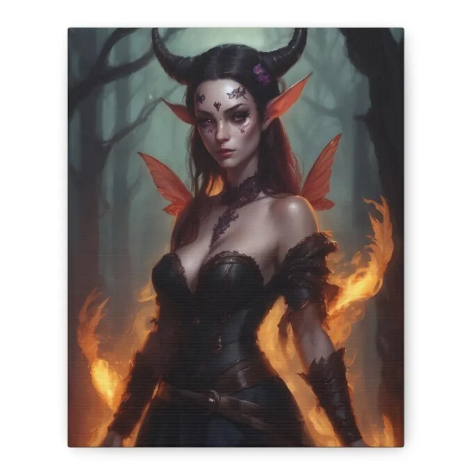 Fiery Sorcery Fantasy Wall Art for Home Decor Lovers