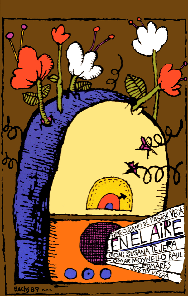 Cuban Film Poster Wall Art Decor En el Aire de Tejera Vintage 1459