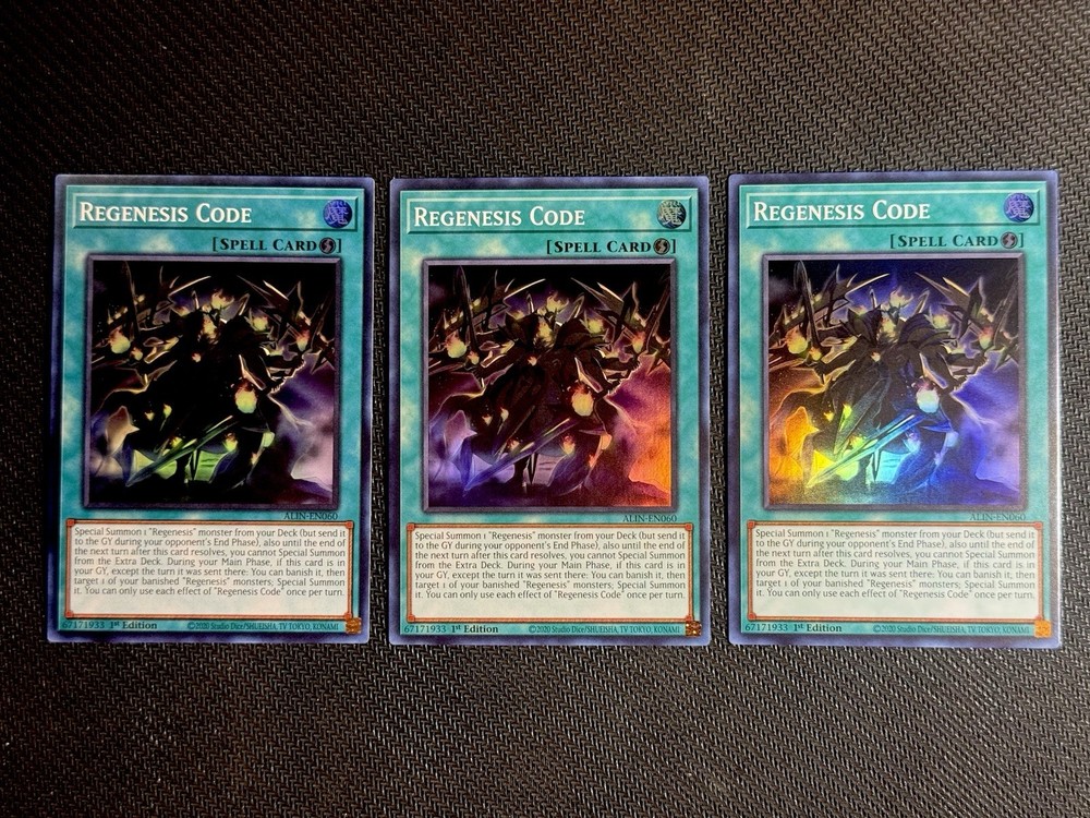 X3 Regenesis Code ALIN-EN060 NM 1st Edition YuGiOh Card