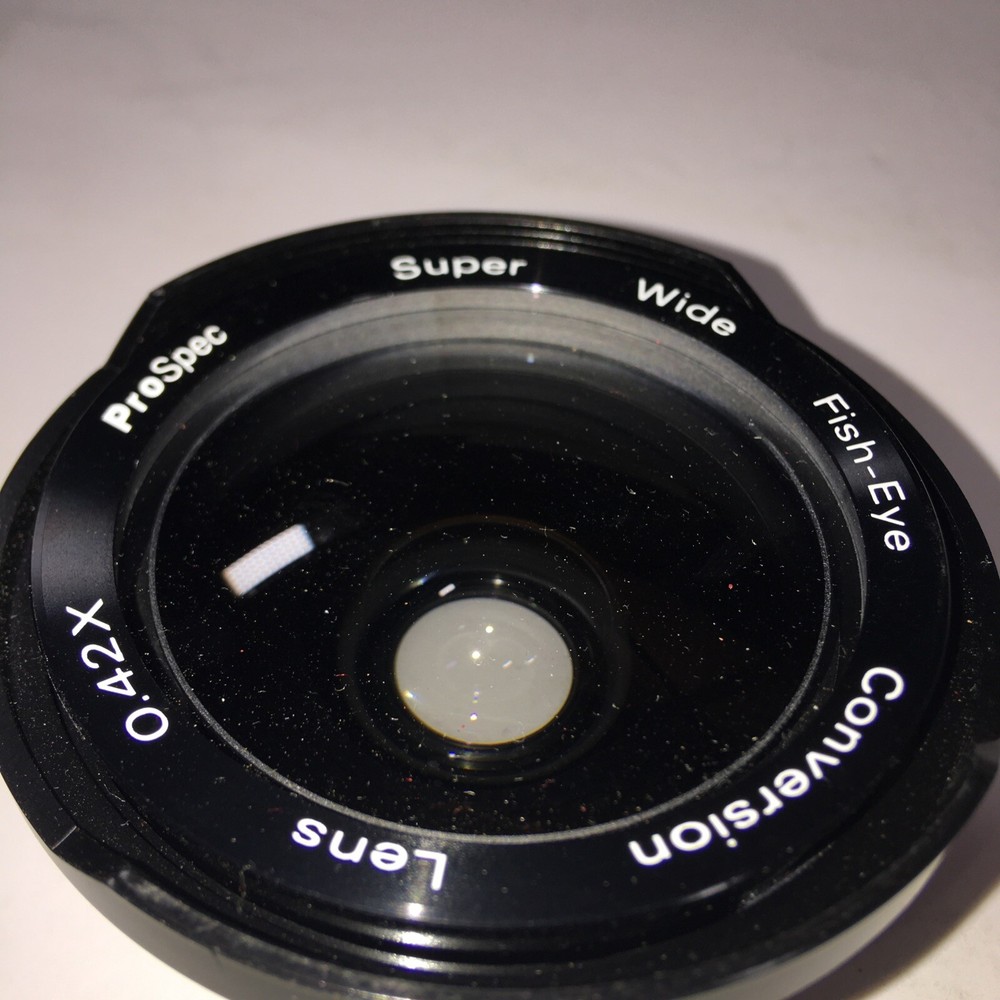Pro Spec Super Wide Fish Eye Lens  With Case Pre Owned Screw Mount